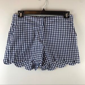 Crown & Ivy Gingham Scalloped Shorts, 10